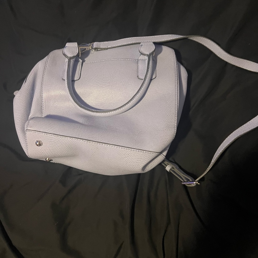 Vintage Nine West Purple Satchel Bag with Structured Design